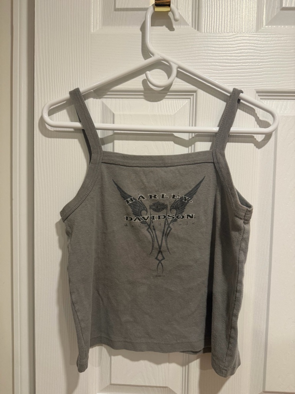 VINTAGE Harley-Davidson Gray Women's Square Neck Cami HAWAII rare - Picture 4 of 4